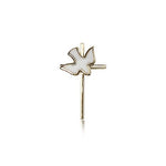 Holy Sprit Cross Pendant, 14 Karat Gold - 14 KT Yellow Gold
