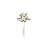 Holy Sprit Cross Pendant, 14 Karat Gold - 14 KT Yellow Gold