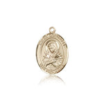 Mater Dolorosa Medal, 14 Karat Gold, Medium - 14 KT Yellow Gold