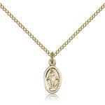 Miraculous Medal, Gold Filled - Gold-tone