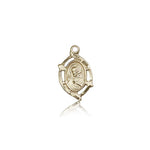 Scapular Medal, 14 Karat Gold - 14 KT Yellow Gold