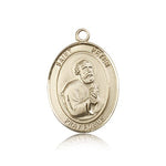 St. Peter the Apostle Medal, 14 Karat Gold, Large - 14 KT Yellow Gold