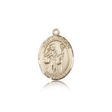 St. Augustine Medal, 14 Karat Gold, Medium - 14 KT Yellow Gold