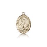 St. Gemma Galgani Medal, 14 Karat Gold, Medium - 14 KT Yellow Gold