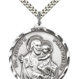 St. Joseph Medal, Sterling Silver