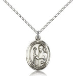 St. Regis Medal, Sterling Silver, Medium - 18&quot; 1.2mm Sterling Silver Chain + Clasp