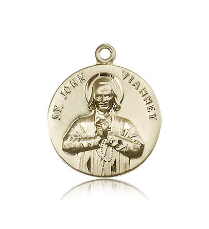 St. John Vianney Medal, 14 Karat Gold - 14 KT Yellow Gold