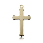 Cross Pendant, 14 Karat Gold - 14 KT Yellow Gold