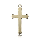 Cross Pendant, 14 Karat Gold - 14 KT Yellow Gold