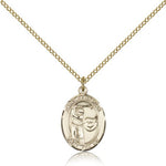 St. Sebastian Golf Medal, Gold Filled, Medium - Gold-tone