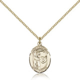 St. Sebastian Golf Medal, Gold Filled, Medium - Gold-tone