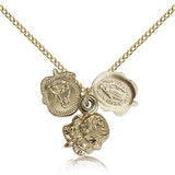 Rosebud Medal, Gold Filled - Gold-tone