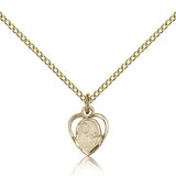 St. Theresa Medal, Gold Filled - Gold-tone