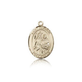 St. Raphael the Archangel Medal, 14 Karat Gold, Medium - 14 KT Yellow Gold