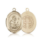St. Benedict Medal, 14 Karat Gold, Large - 14 KT Yellow Gold