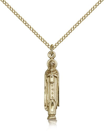 Madonna and Child Medal, Gold Filled - Gold-tone
