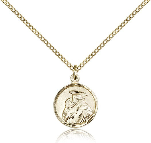 St. Anthony Medal, Gold Filled - Gold-tone