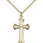 Cross Pendant, Gold Filled - Gold-tone
