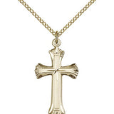 Cross Pendant, Gold Filled - Gold-tone