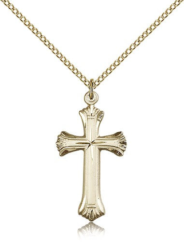 Cross Pendant, Gold Filled - Gold-tone