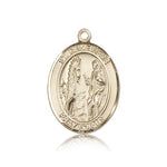 St. Genevieve Medal, 14 Karat Gold, Large - 14 KT Yellow Gold