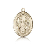 St. Genevieve Medal, 14 Karat Gold, Large - 14 KT Yellow Gold