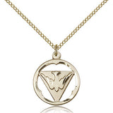 Holy Spirit Medal, Gold Filled - Gold-tone
