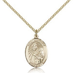 St. Margaret Mary Alacoque Medal, Gold Filled, Medium - Gold-tone