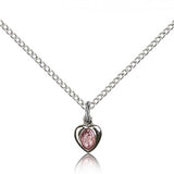 Miraculous Medal, Sterling Silver - 18&quot; 1.2mm Sterling Silver Chain + Clasp