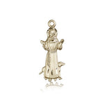 St. Francis Medal, 14 Karat Gold - 14 KT Yellow Gold