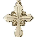Cross Pendant, 14 Karat Gold - 14 KT Yellow Gold