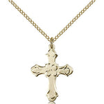 Cross Pendant, Gold Filled - Gold-tone