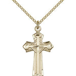 Cross Pendant, Gold Filled - Gold-tone