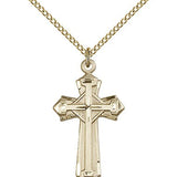 Cross Pendant, Gold Filled - Gold-tone