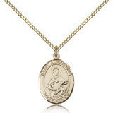 St. Alexandra Medal, Gold Filled, Medium - Gold-tone