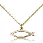 Fish Medal, Gold Filled - Gold-tone