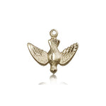 Holy Spirit Medal, 14 Karat Gold - 14 KT Yellow Gold