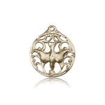 Holy Spirit Medal, 14 Karat Gold - 14 KT Yellow Gold