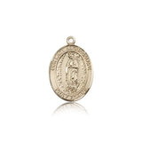 Our Lady of Guadalupe Medal, 14 Karat Gold, Medium - 14 KT Yellow Gold