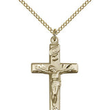Crucifix Pendant, Gold Filled - Gold-tone