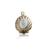 Miraculous Medal, 14 Karat Gold - 14 KT Yellow Gold