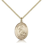 St. Charles Borromeo Medal, Gold Filled, Medium - Gold-tone