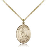 St. Charles Borromeo Medal, Gold Filled, Medium - Gold-tone