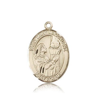 St. Mary Magdalene Medal, 14 Karat Gold, Large - 14 KT Yellow Gold