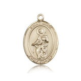 St. Jane of Valois Medal, 14 Karat Gold, Large - 14 KT Yellow Gold