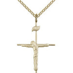 Crucifix Pendant, Gold Filled - Gold-tone