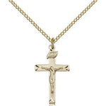 Crucifix Pendant, Gold Filled - Gold-tone