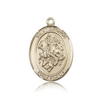 St. George Medal, 14 Karat Gold, Large - 14 KT Yellow Gold