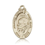 Pope John Paul II Medal, 14 Karat Gold - 14 KT Yellow Gold