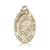 Pope John Paul II Medal, 14 Karat Gold - 14 KT Yellow Gold